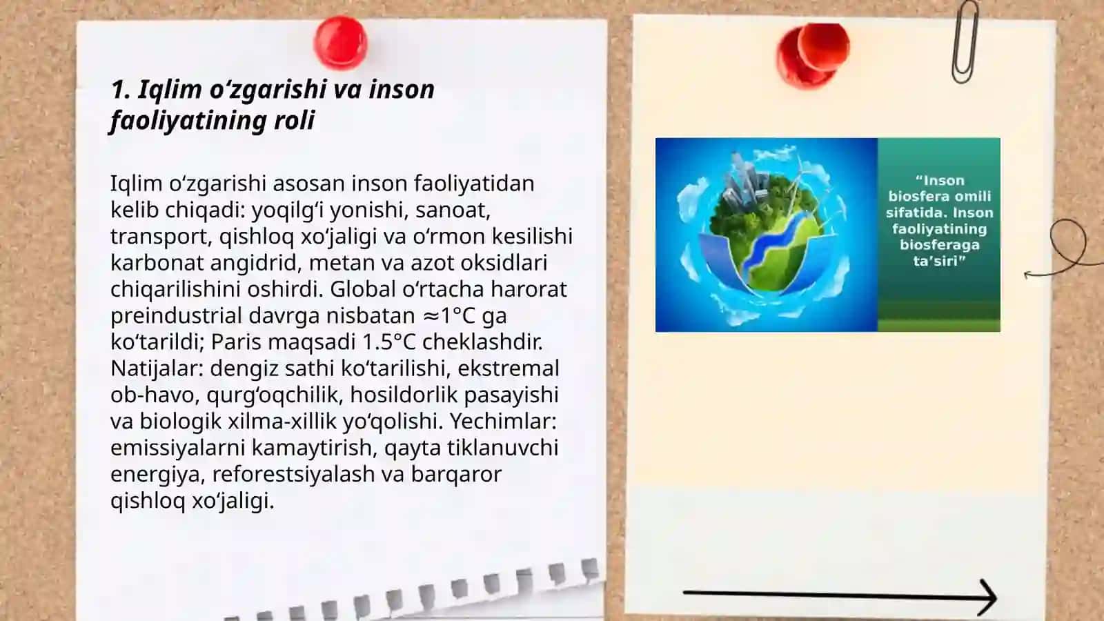 Inson faoliyatining tabiatga taʼsiri va uning javobi 3