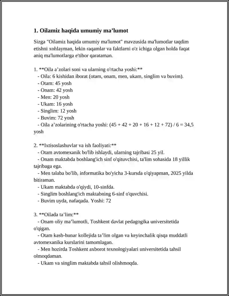 MENING OILAM - MENING BAXTIM 3