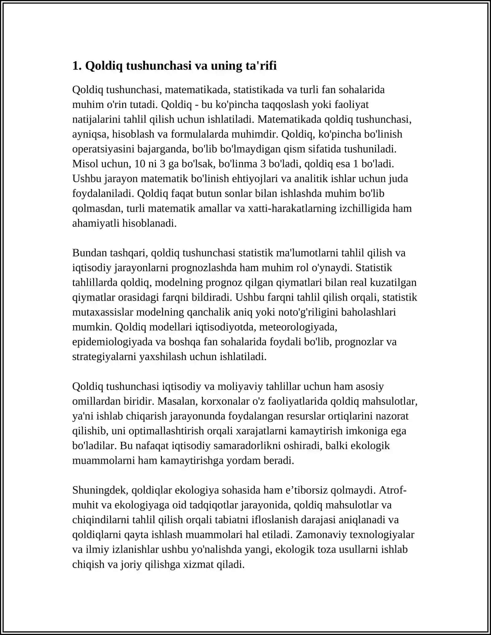 QOLDIQLI BO’LISH 3