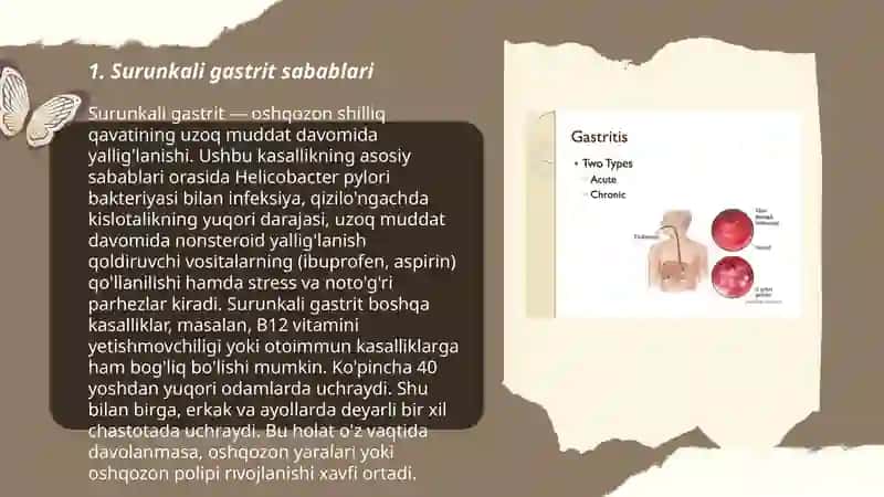 Surunkali Gastrit va Gastroduodenitlar 3