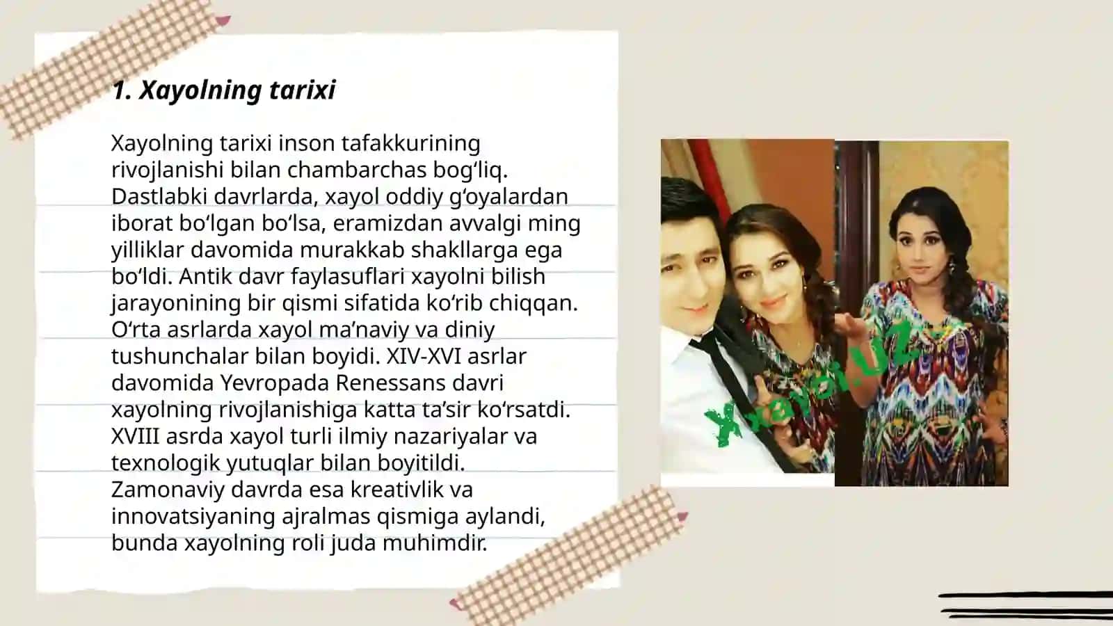 Xayol haqida tushuncha 3