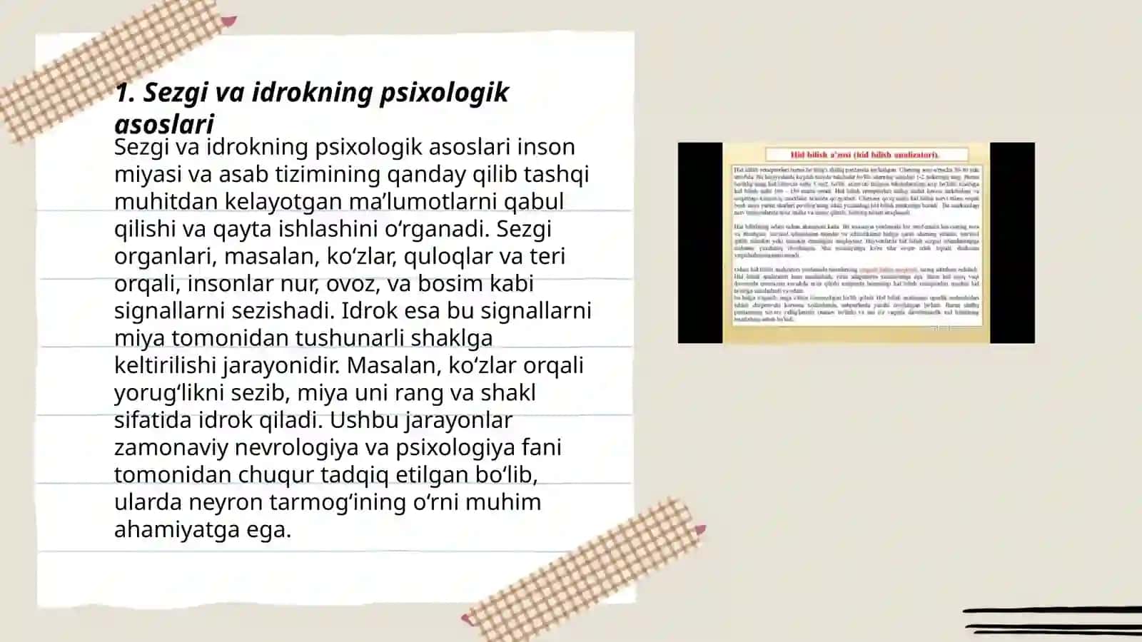 Sezgi va idrokning psixologik asoslari 3