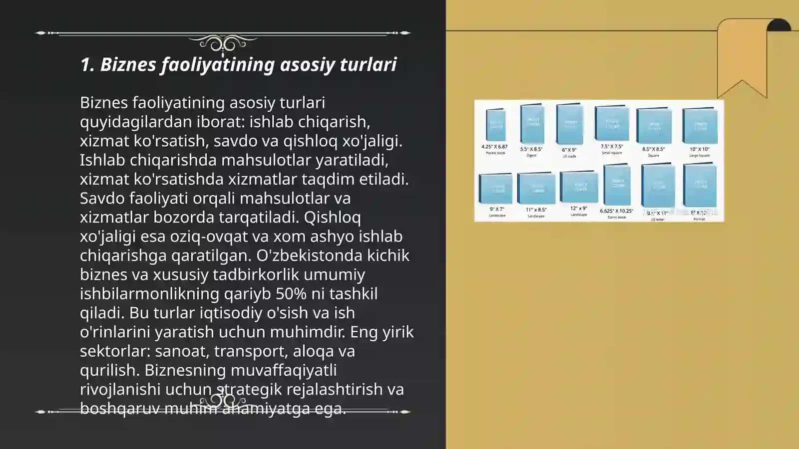 Biznes faoliyati va uning turlari 3