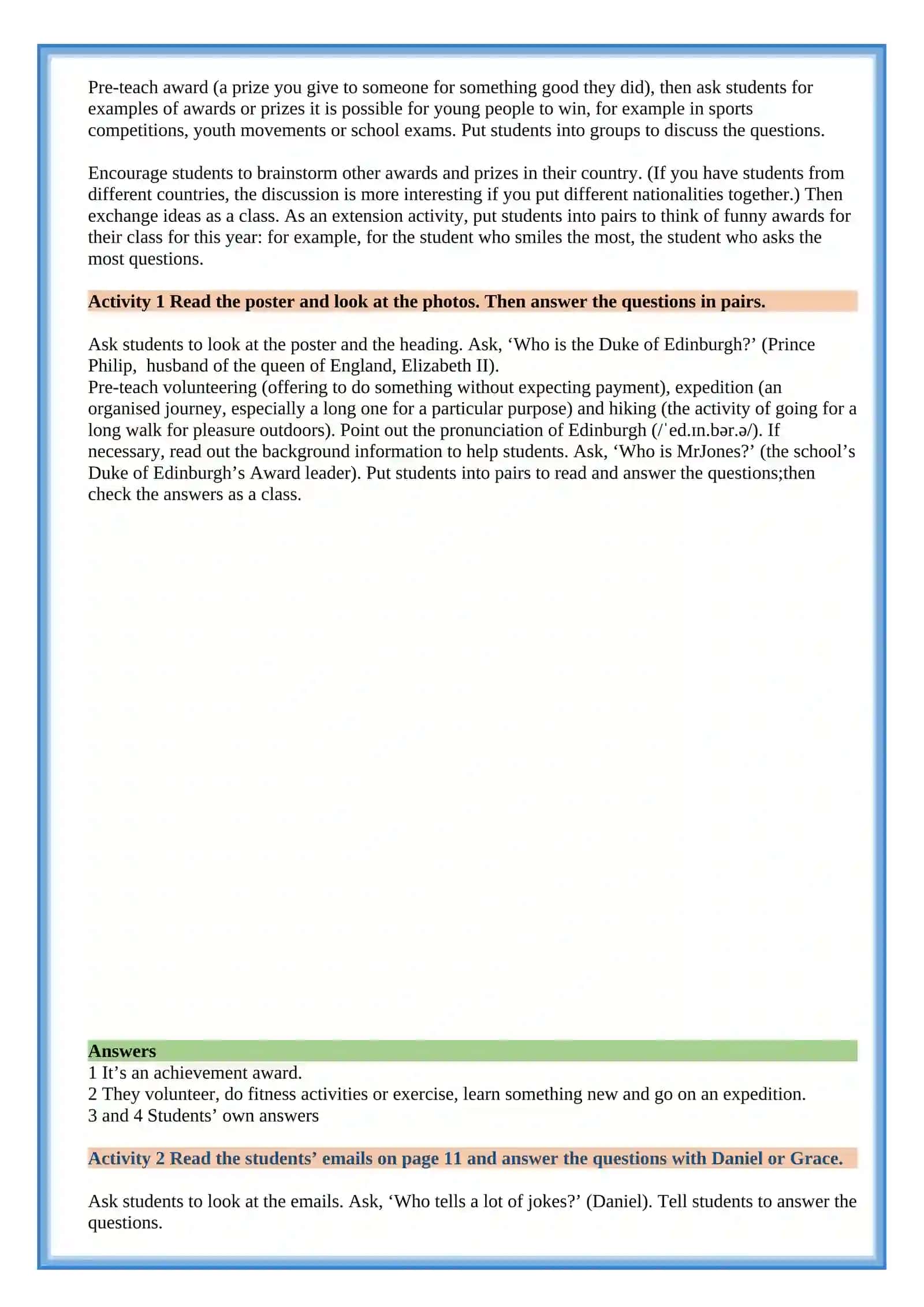 Unit 1. Lesson 1 Overview and about you 3