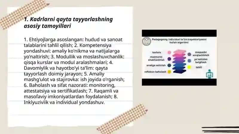 Kadrlarni qayta tayyorlash va ulaming malakasini oshirish 3