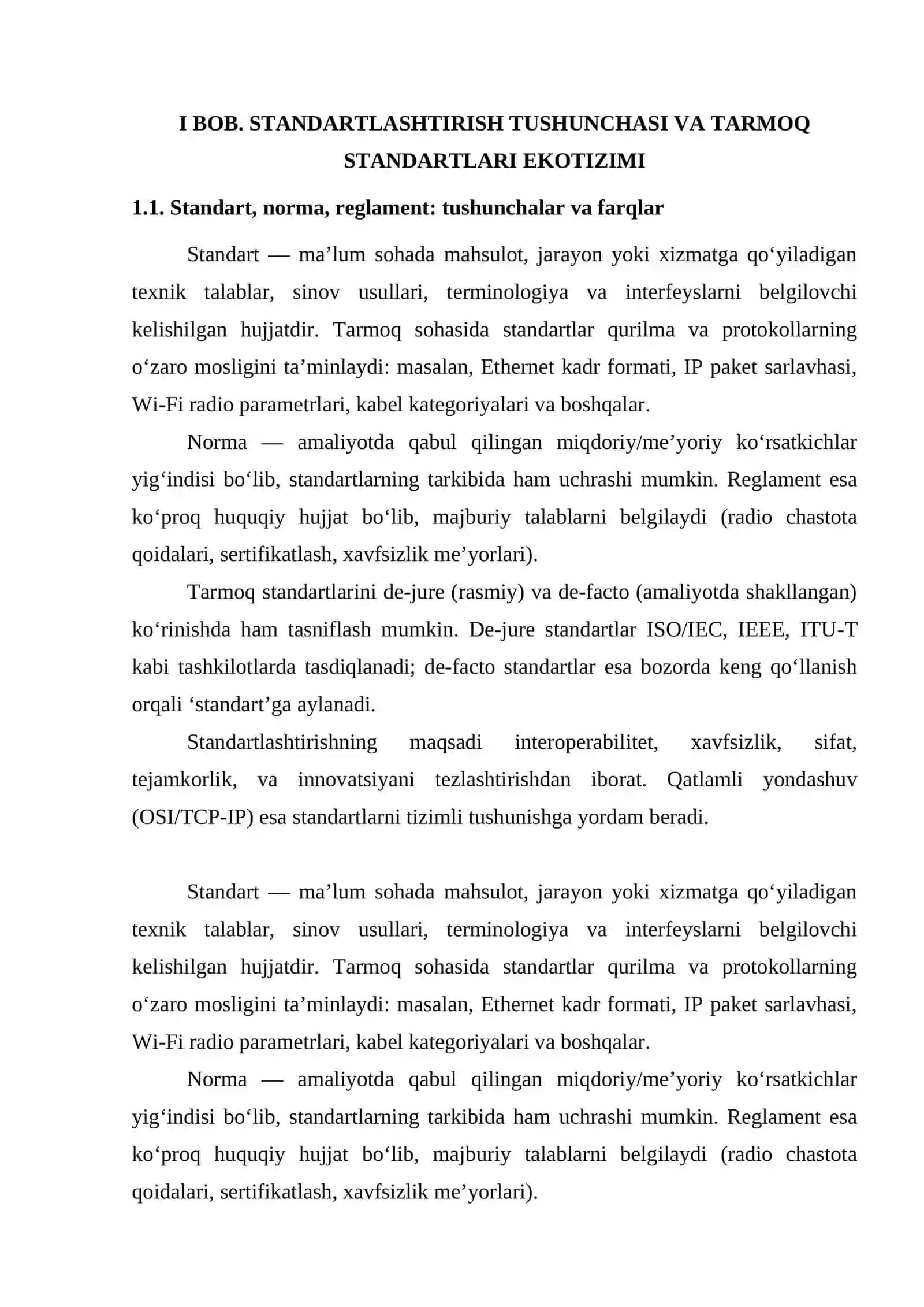 Kompyuter tarmoqlarining standart texnologiyasi 3