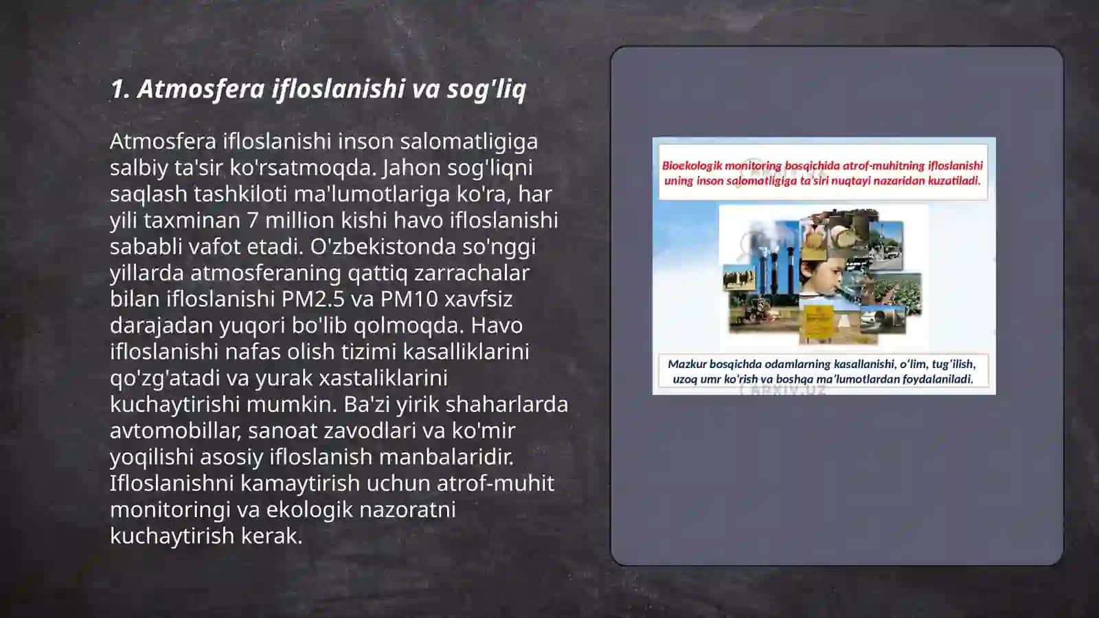 Atmosfera ifloslanishi va sog'liq 3