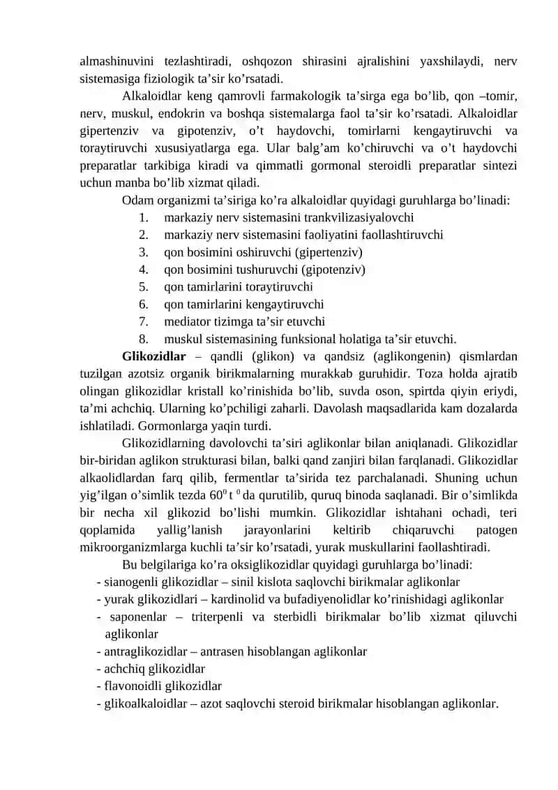 Dorivorni kimyoviy tarkibi 3