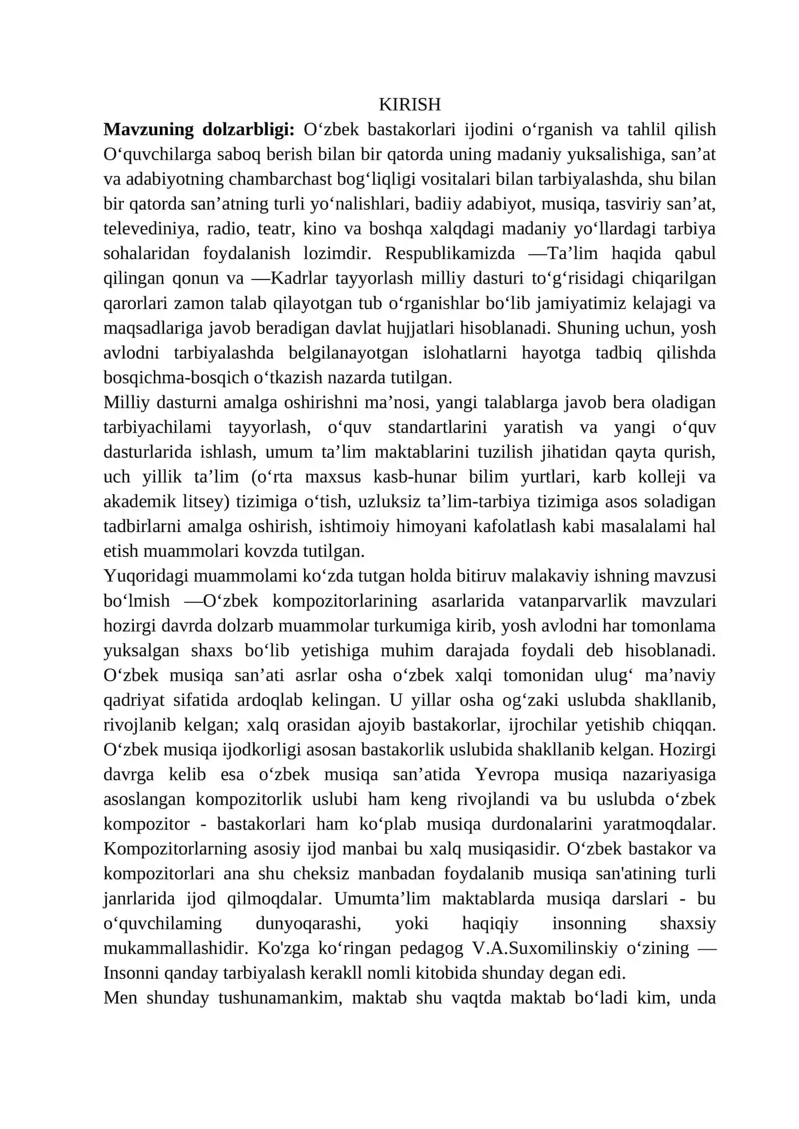 O'zbek bastakorlari 3