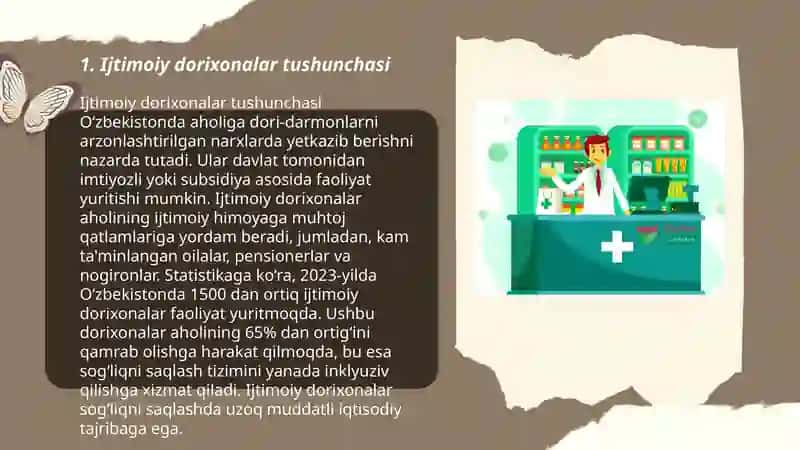 Ijtimoiy dorixonalarni tashkil qilish, joylashtirish tartibi, vazifasi va funksiyalari 3