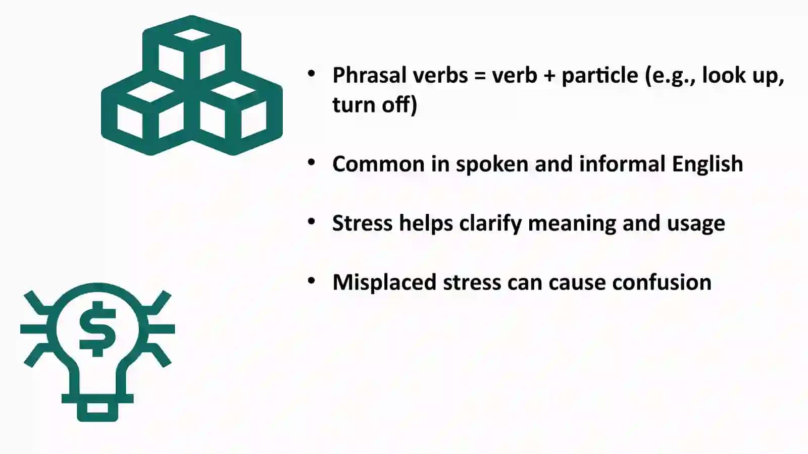 Stress in Phrasal Verbs 3