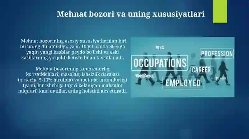Mehnat bozori va uning xususiyatlari 3