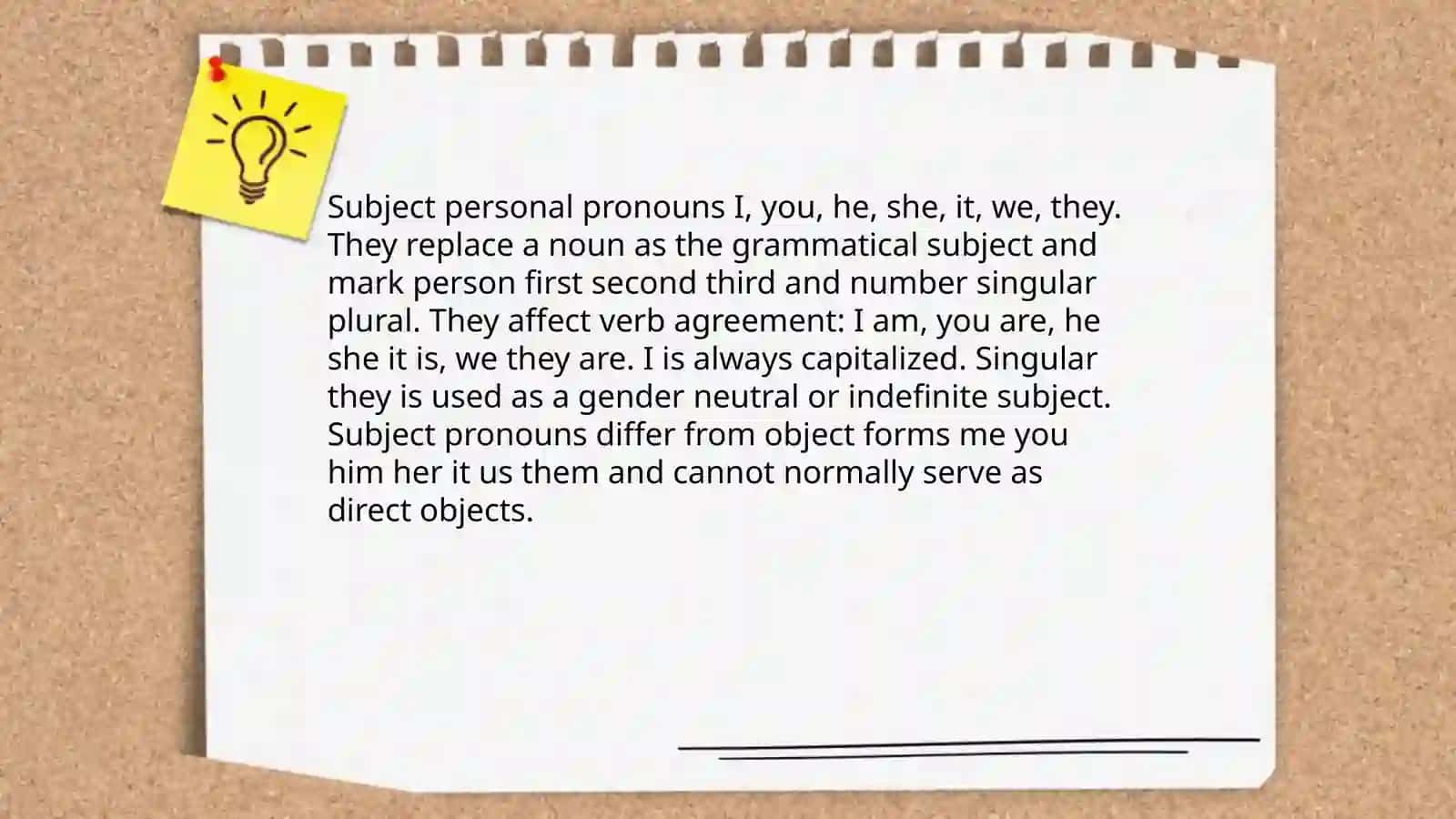 Personal pronouns 3