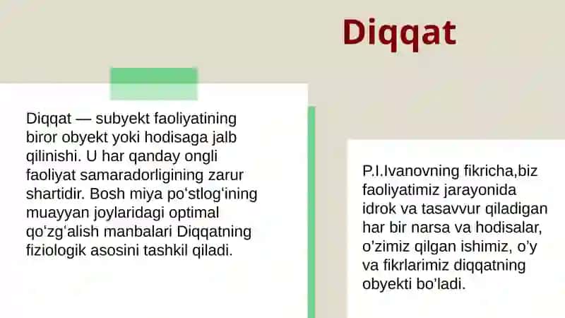 Diqqatning turlari 3