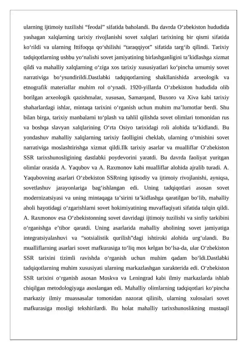 O‘zbekiston SSR tarixi tarixshunosligi masalalari 3