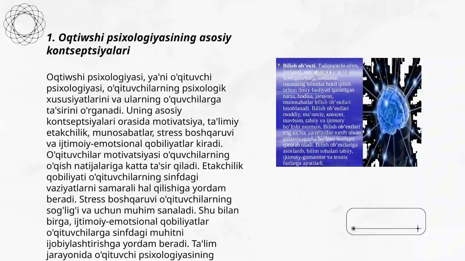 Oqtiwshi psixologiyasi 3
