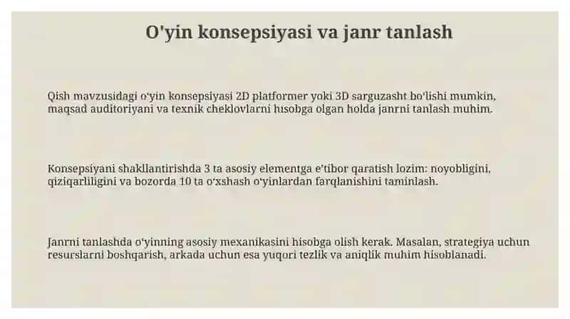 Qish mavzusida oʻyin yaratish metodikasi 3