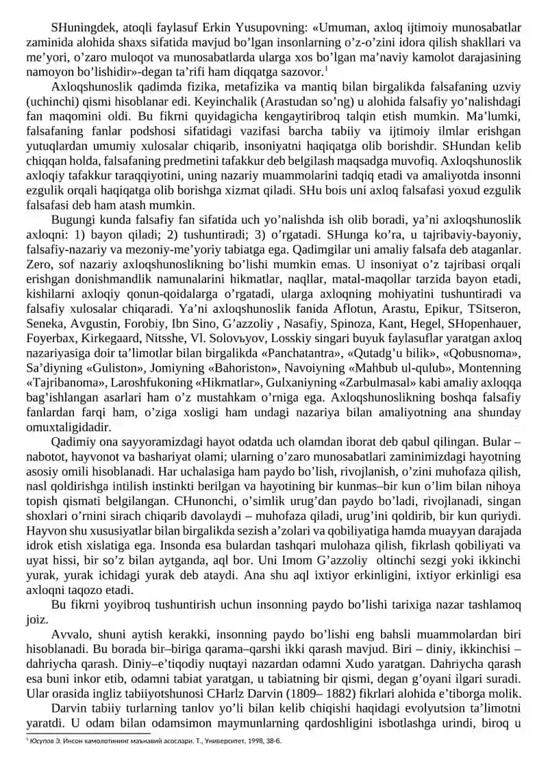 Etika fanining predmeti va jamiyat hayotidagi ahamiyati 3