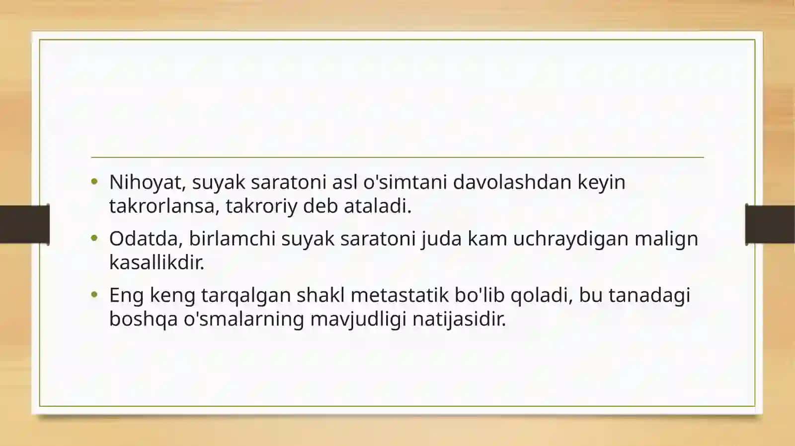Suyakning xavfsiz, xavfli o‘smalari va o‘simtasimon jarayonlari 3