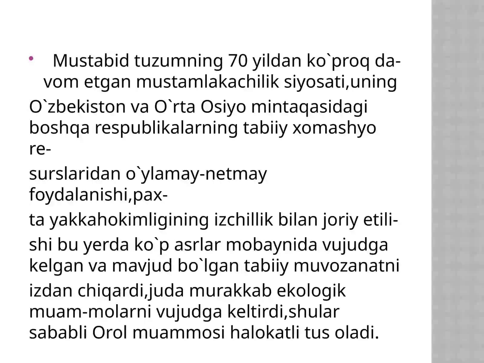 Qodirning O'zbekiston tarixi fanidan tayyorlagan Mustaqilishi 3