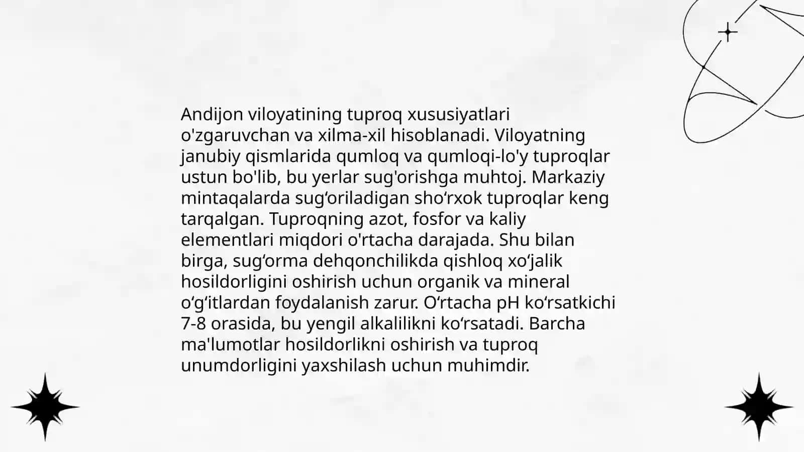 Andijon viloyatining geoekologik vaziyatlarni baxolash 3
