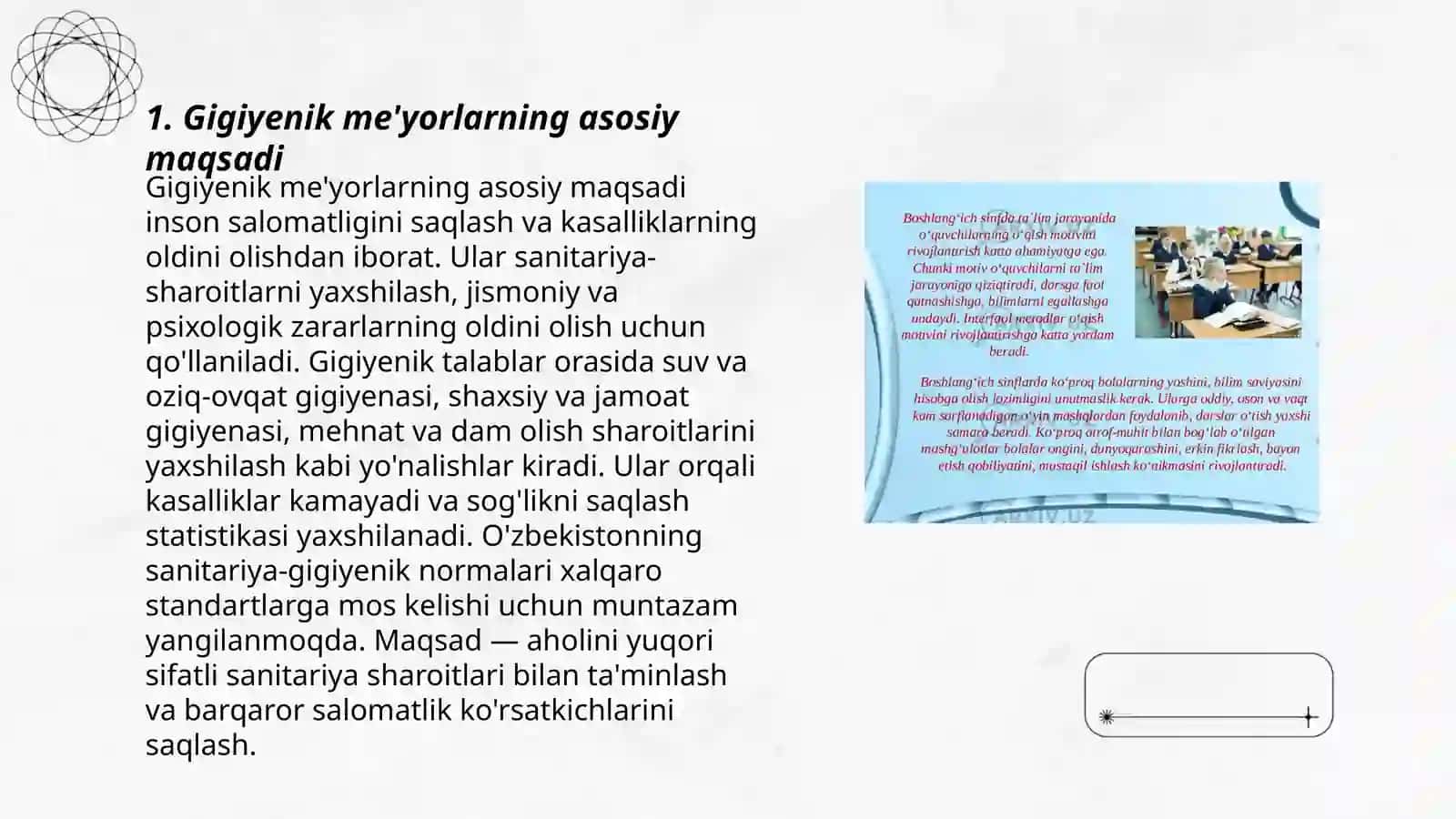 Gigiyenik me'yorlarning ahamiyati 3