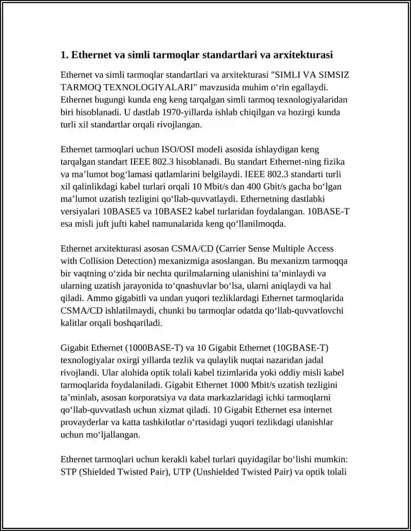 SIMLI VA SIMSIZ TARMOQ TEXNOLOGIYALARI 3