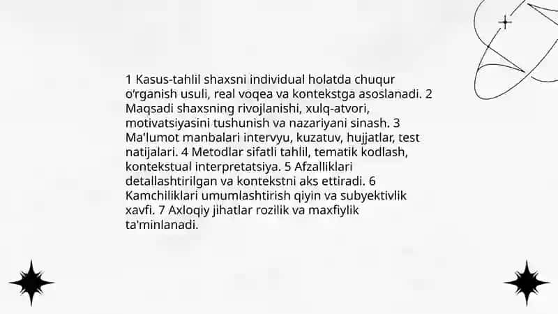 Shaxsni urganish metodlari 3
