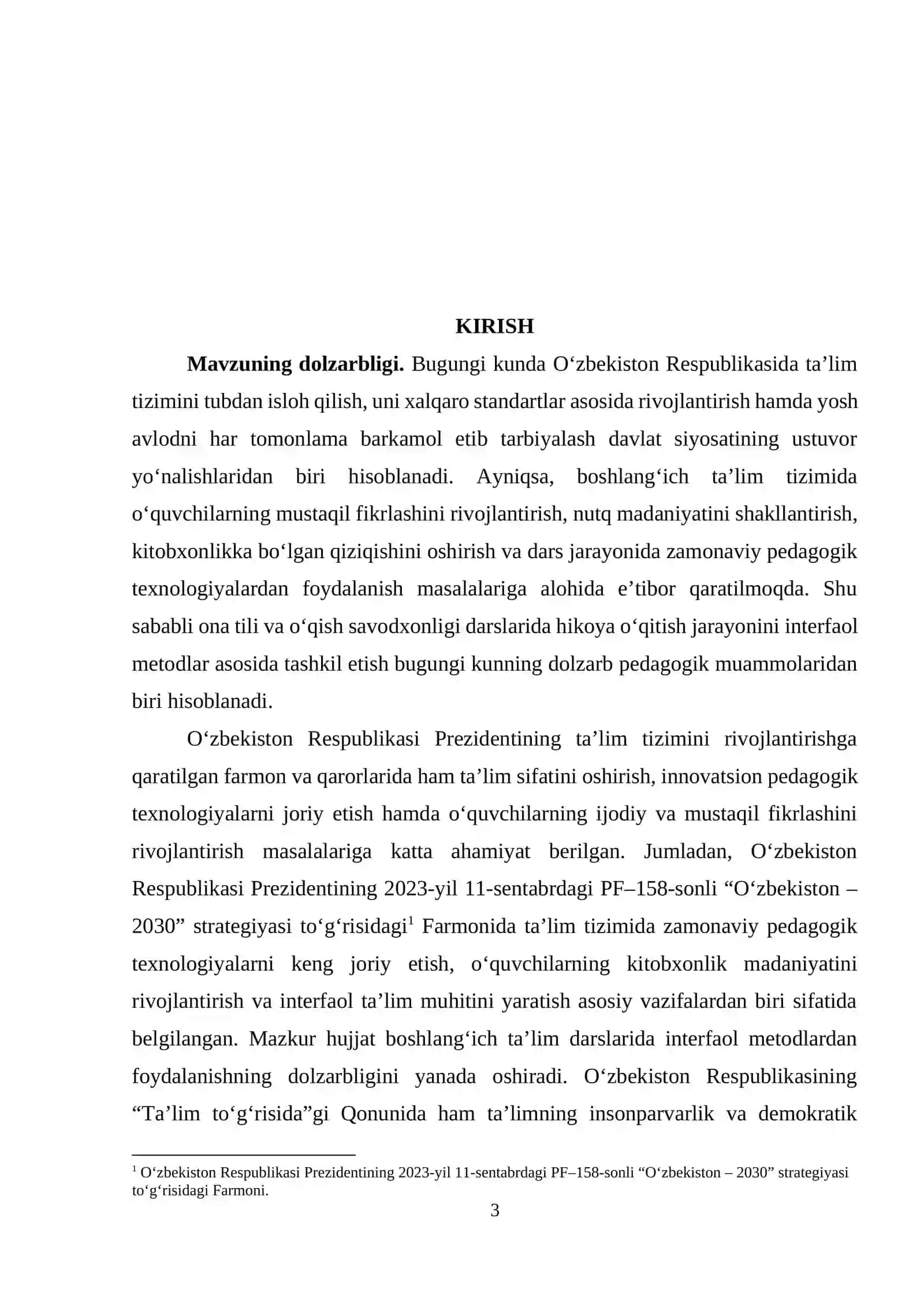 Hikoya o‘qitish darslarida interfaol metodlardan foydalanish. (2-sinf) 3