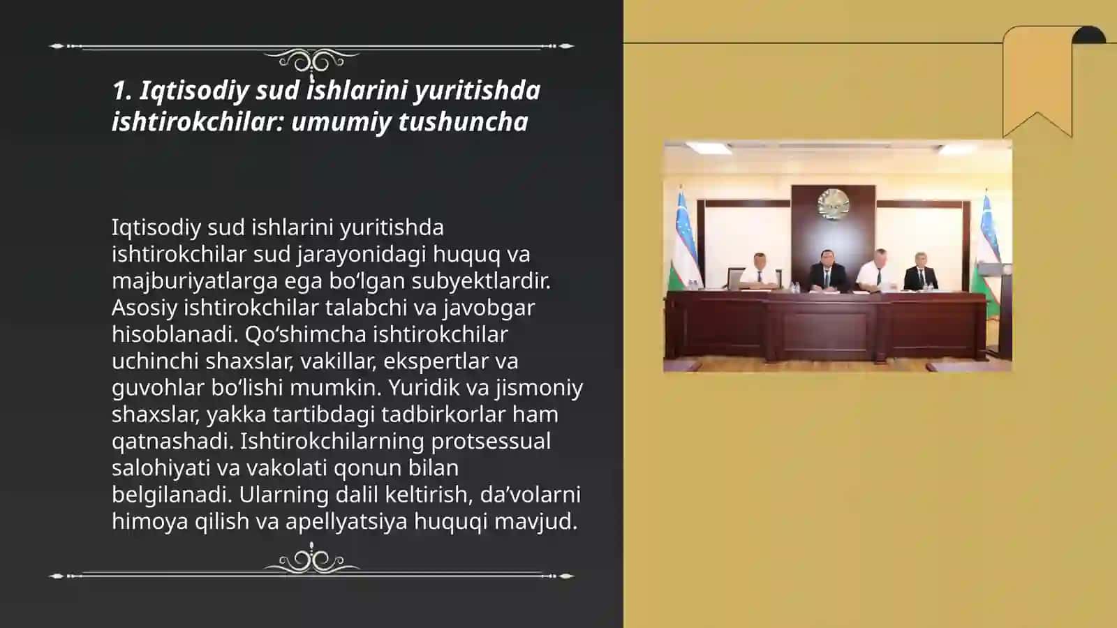 Iqtisodiy sud ishlarini yuritish ishtirokchilar 3