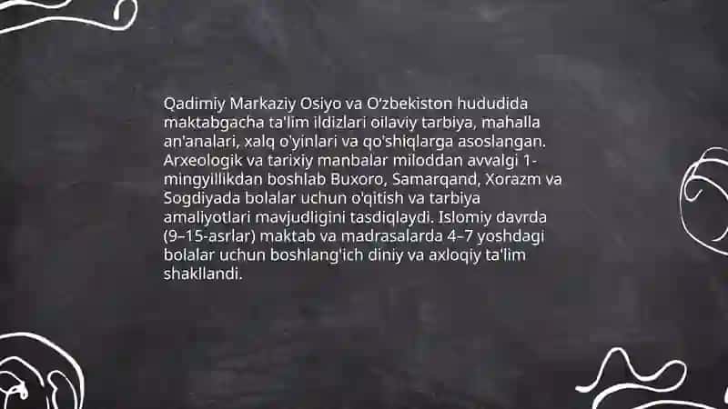 Maktabgacha ta'lim tarixi 3