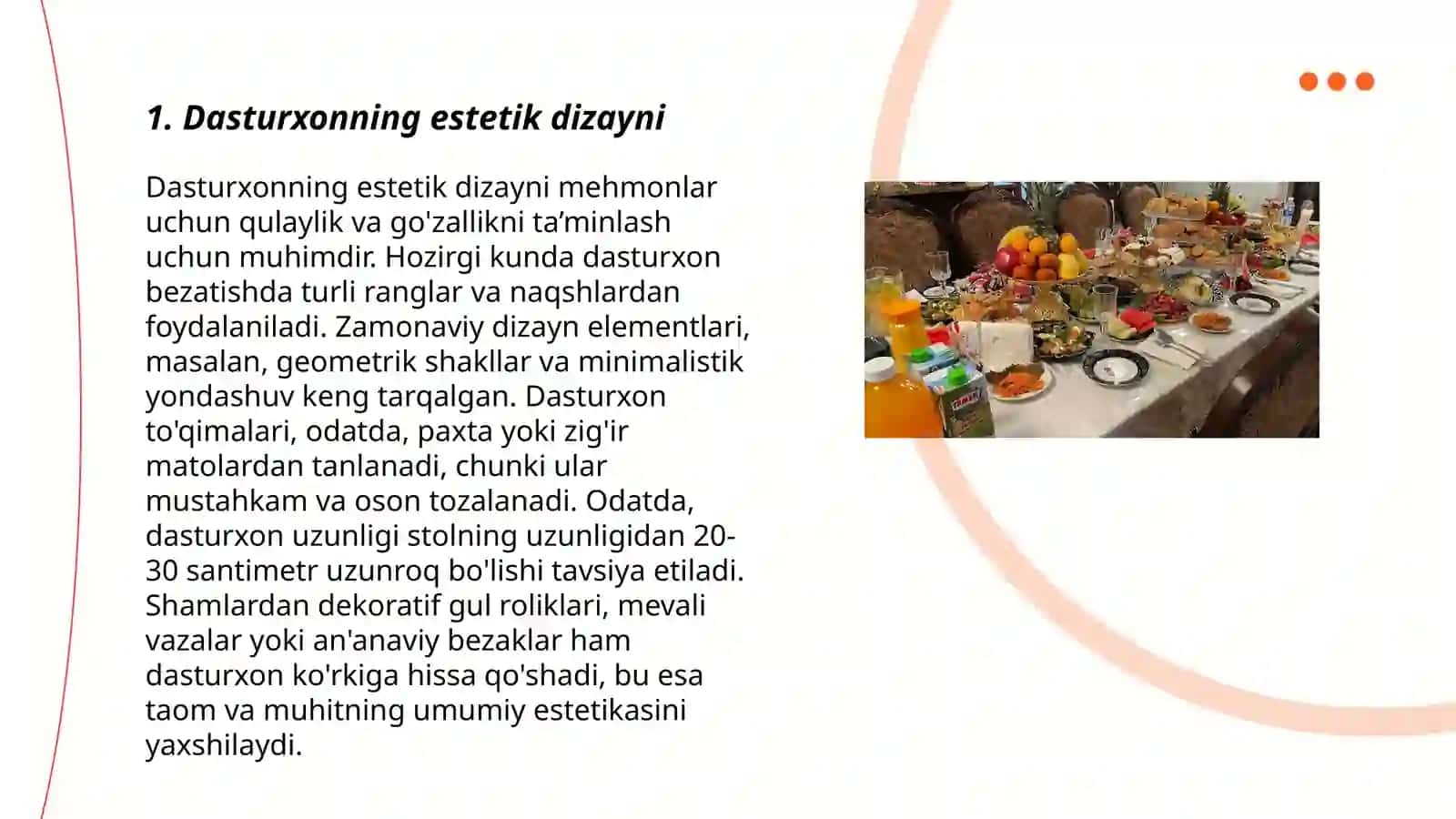 Dasturxon tuzish usullari 3
