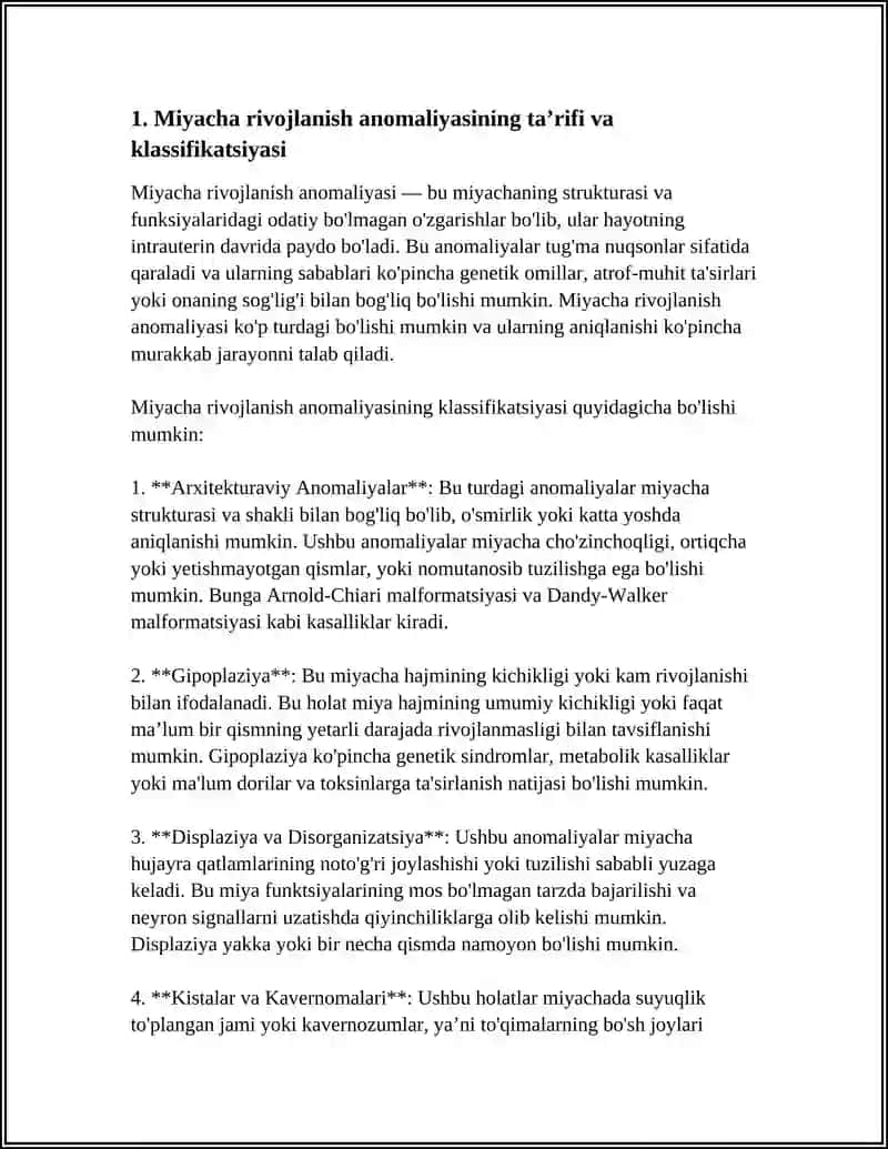 MIYACHA RIVOJLANISH ANOMALIYASI 3