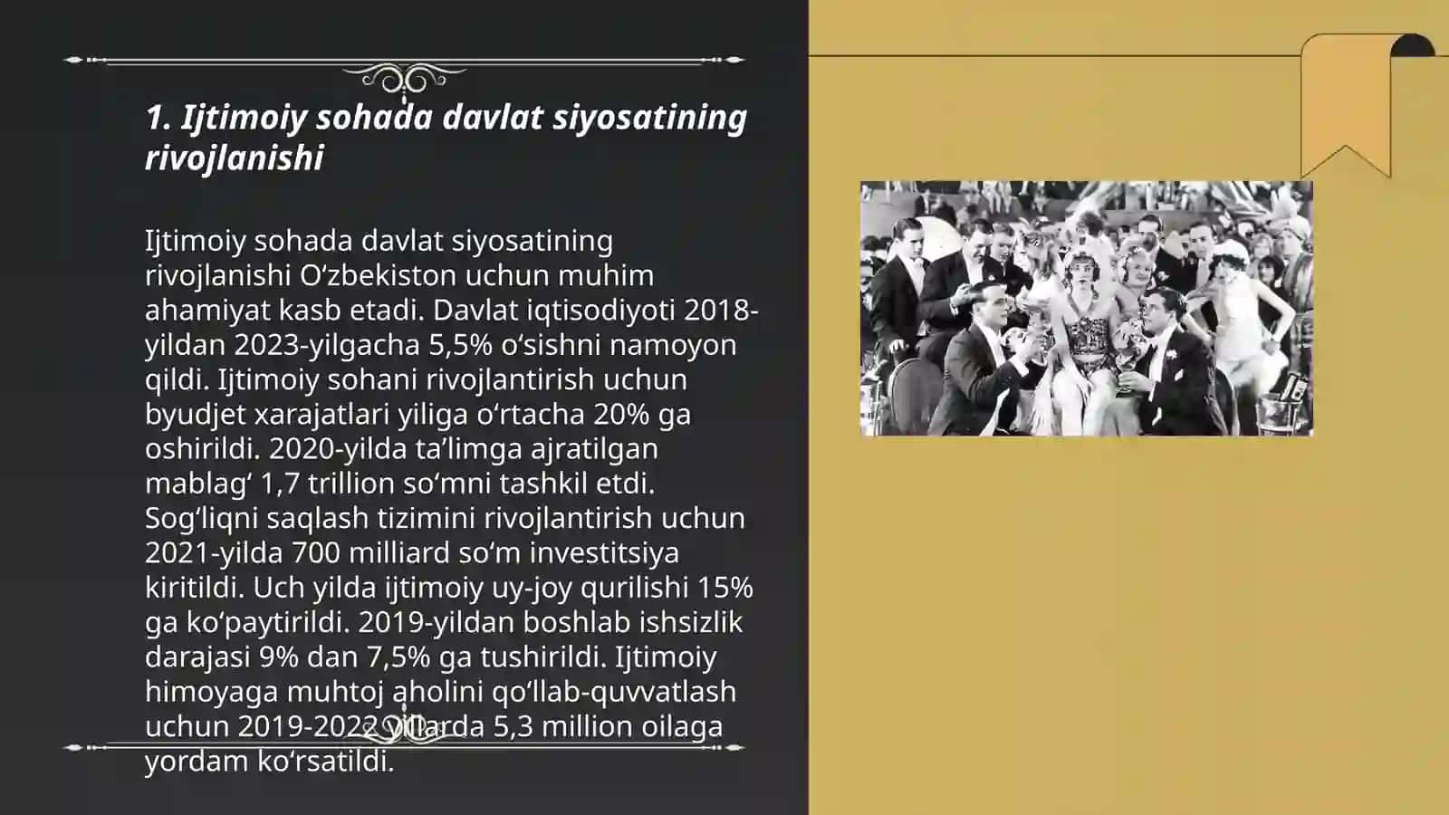 Ijtimoiy sohada davlat siyosatining rivojlanishi 3