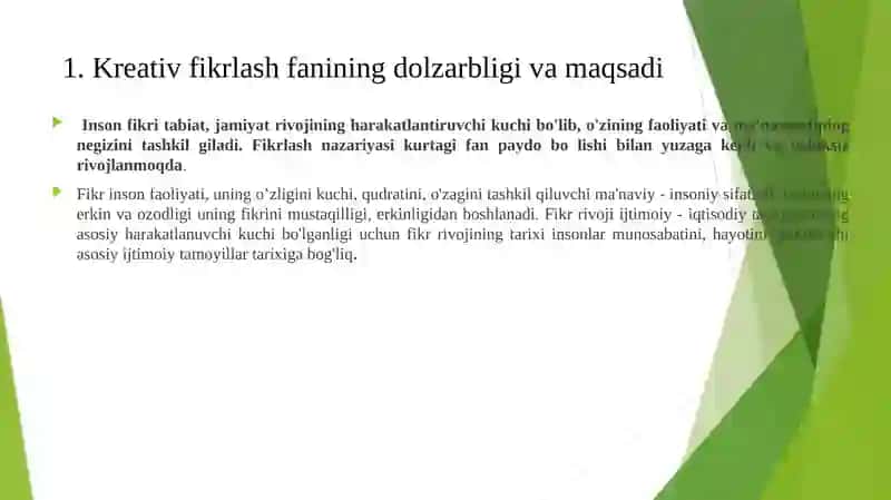 Kreativ fikrlash 3