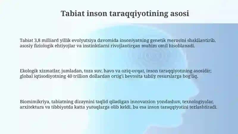 Tabiatning inson taraqqiyotiga ta'siri 3