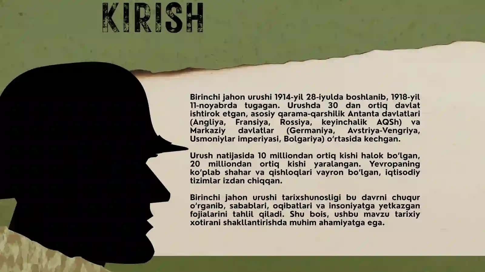 Birinchi jahon urushi haqida umumiy ma’lumotlar 3