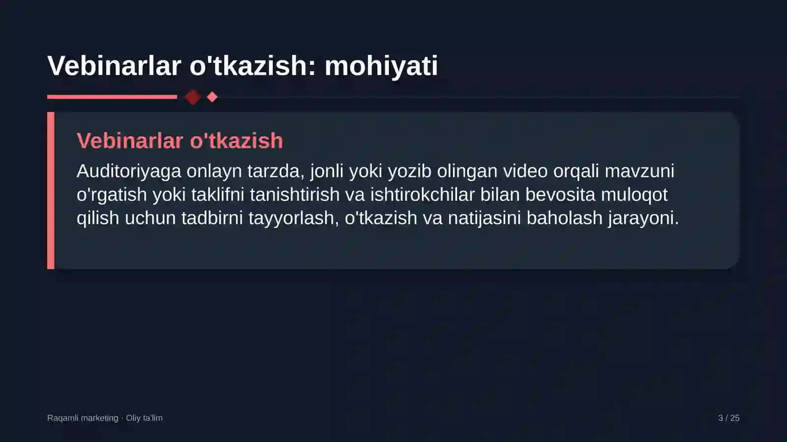 Blokcheyn loyihalarida vebinarlar o'tkazish 3