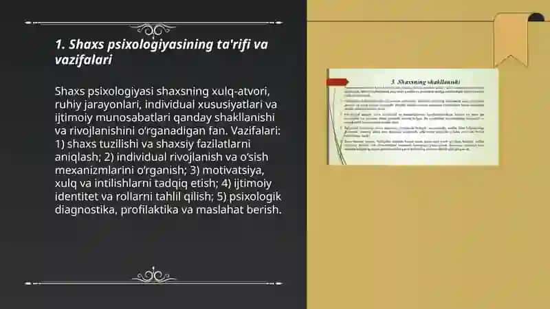 Shaxs psixologiyasi 3