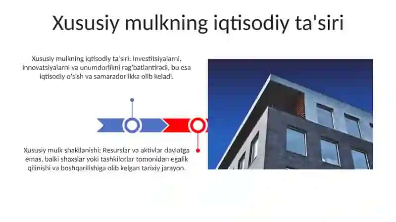 Iqtisodiy islohotlar, xususiy mulkchilikning shakllanishi 3
