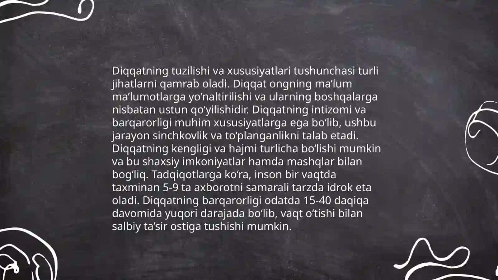 Diqqat diagnostikasi va korreksiyasi 3