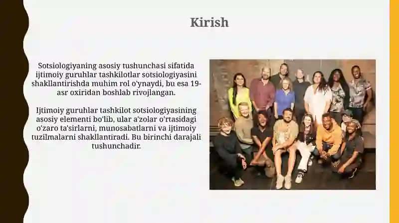 Ijtimoiy guruhlar tashkilotlar sotsiologiyasi 3