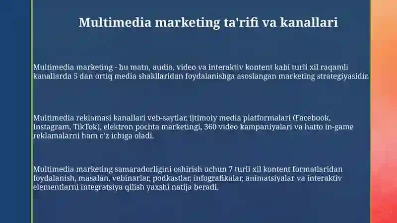 Multimedia marketingining asoslari 3