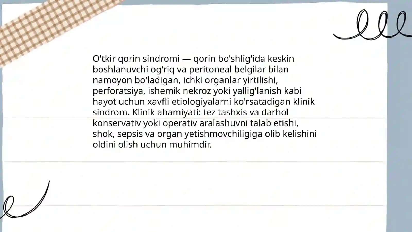 O'tkir qorin sindromi 3