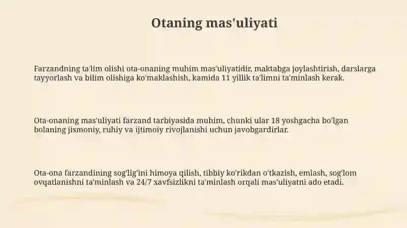 Abu Yahyo Qizining Saboqlari 3