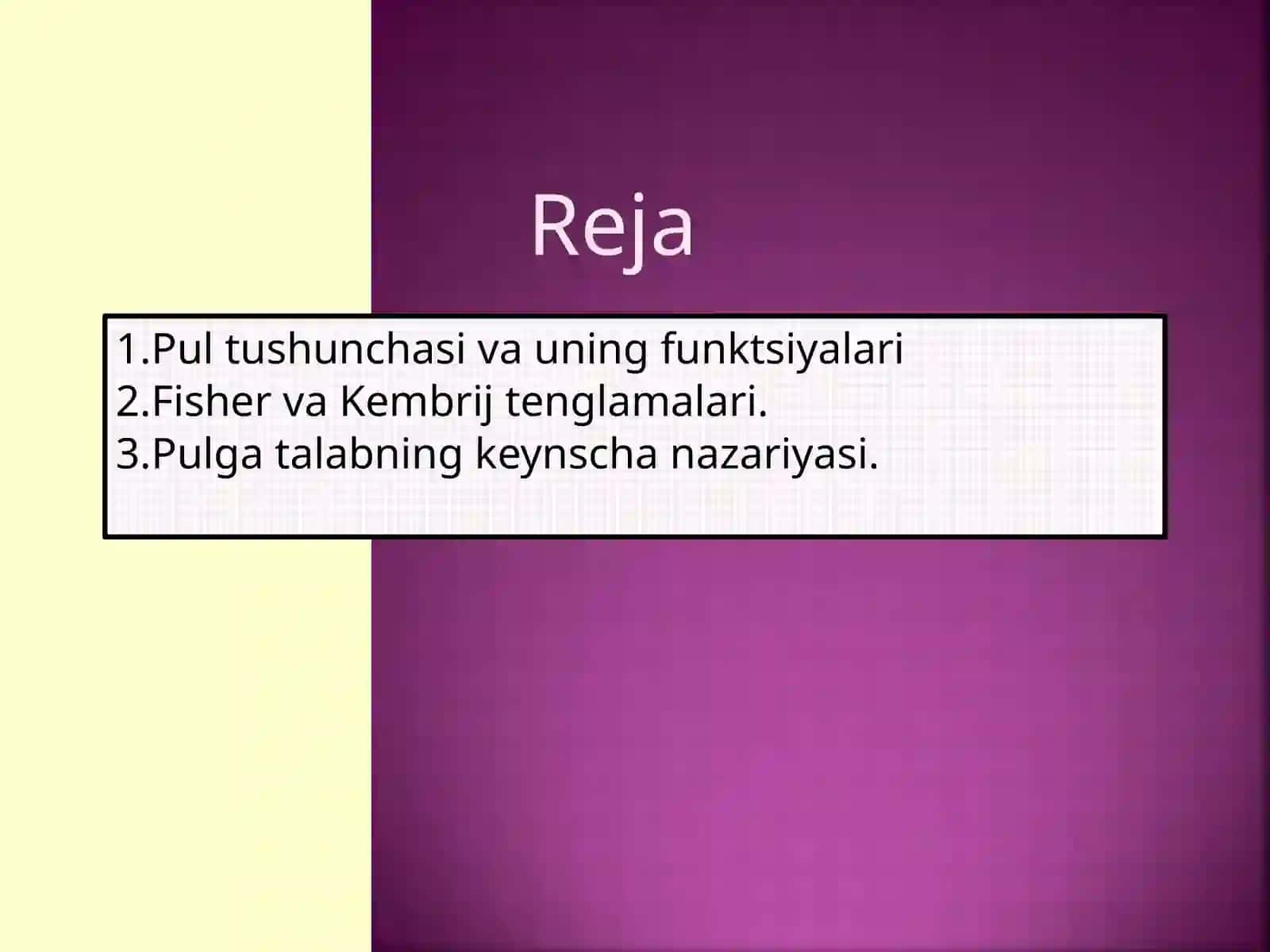 Pul tushunchasi va funksiyalari 3