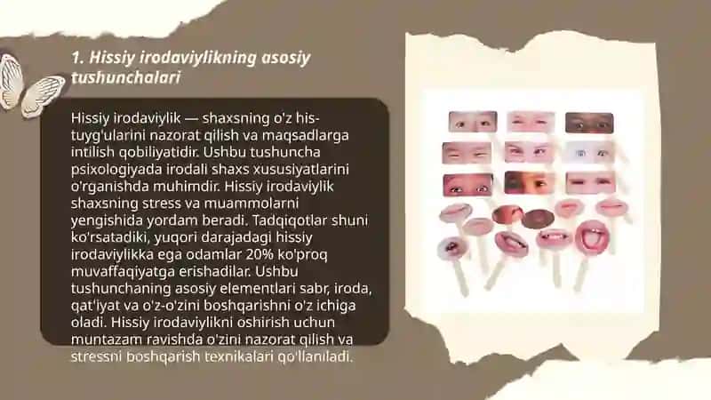 Hissiy irodaviy xususiyatlar 3