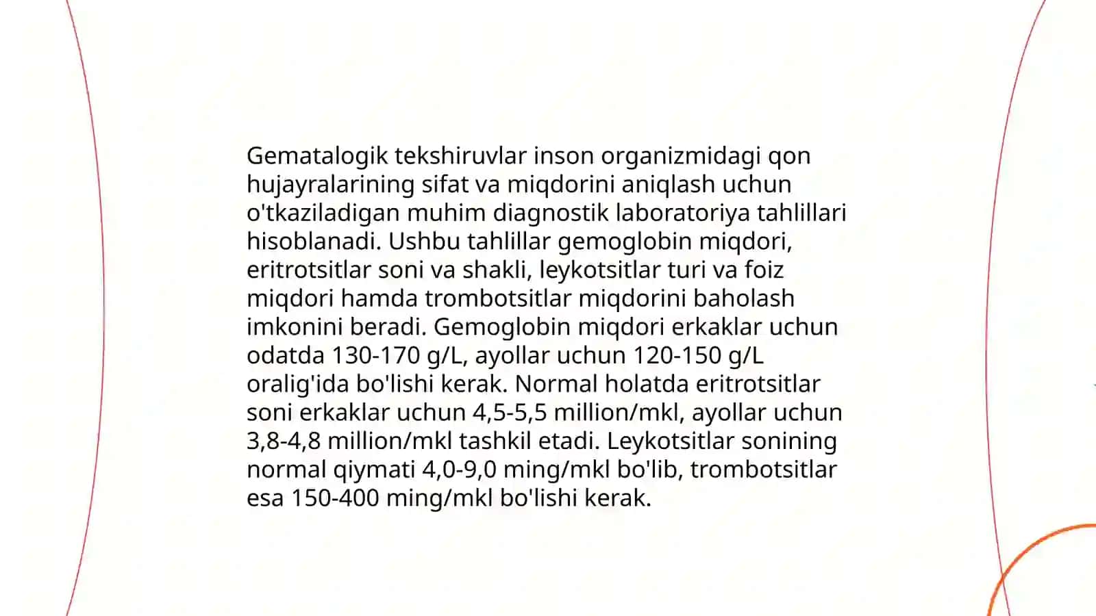 Miqdor va sifat klinik laboratoriya tekshiruvlari 3