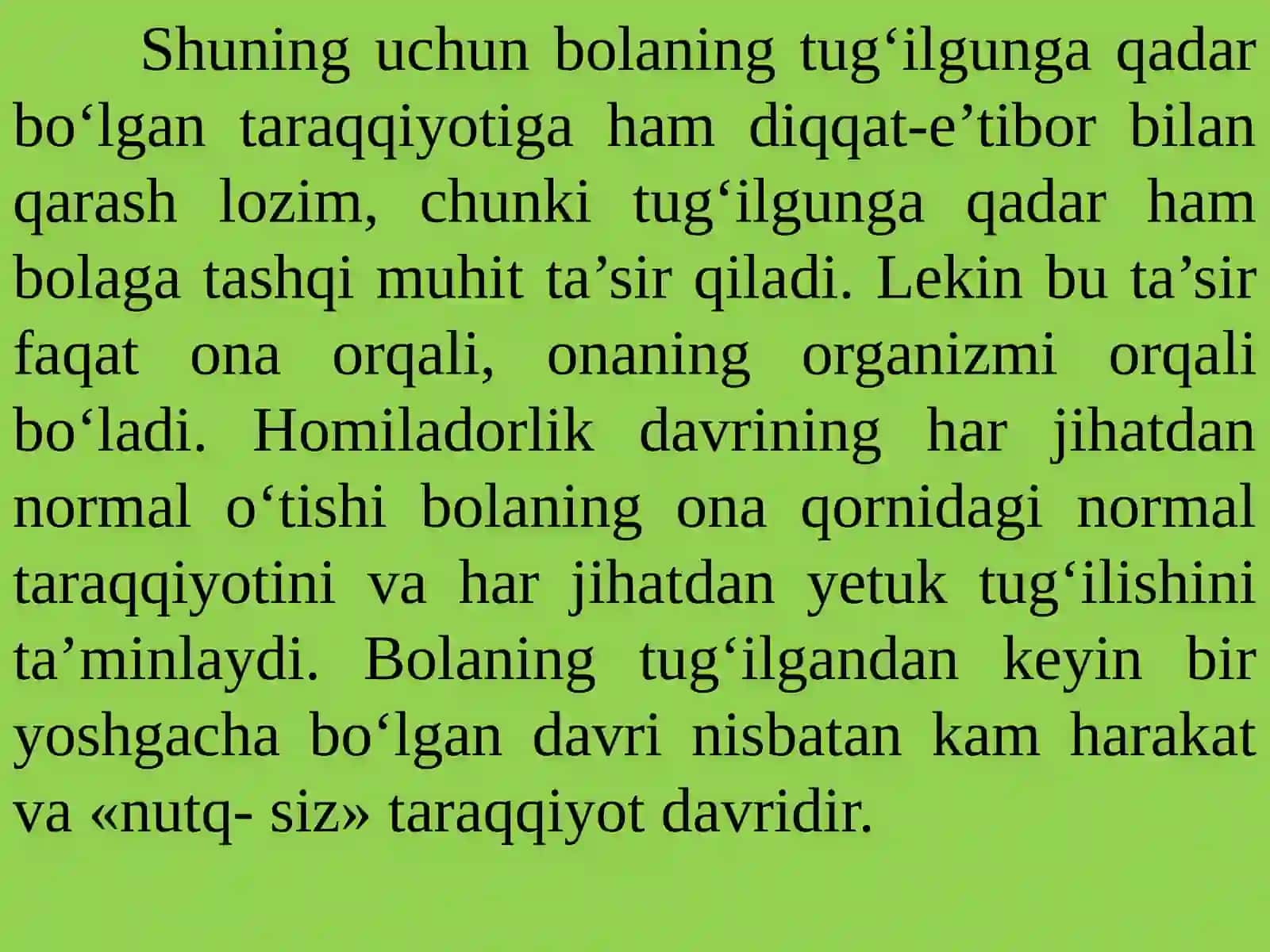 Chaqaloqlik va ilk bolalik davrining psixologik xususiyatlari 3
