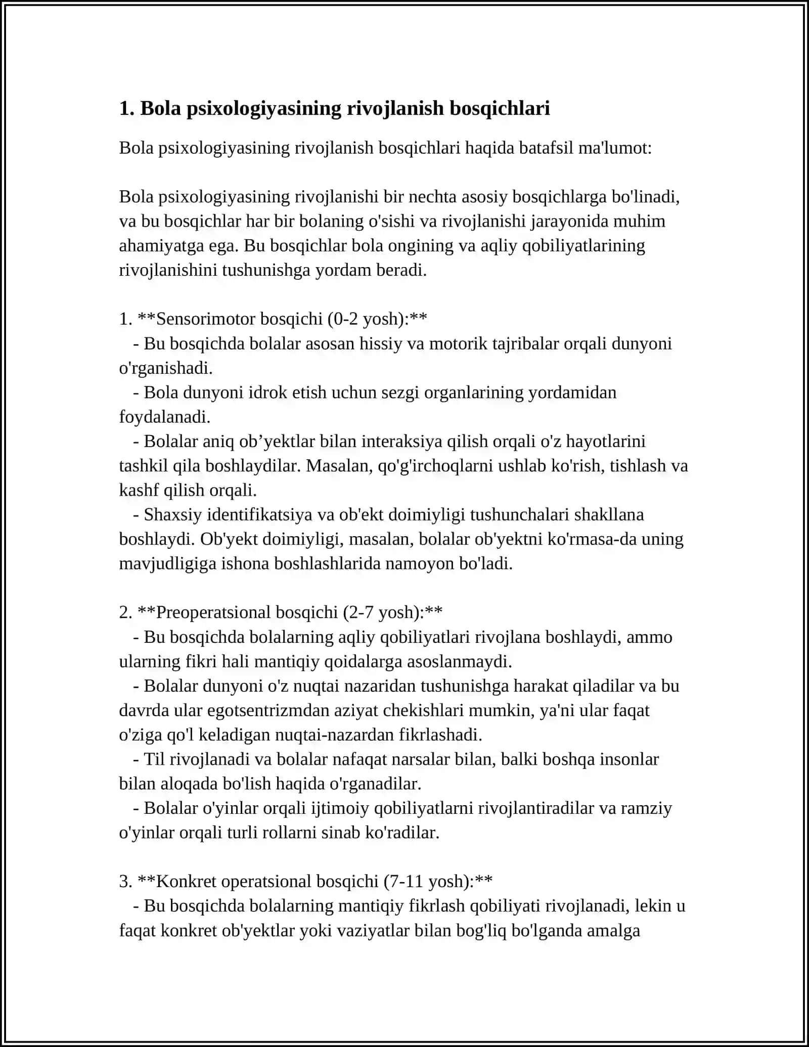 Bola psixologiyasi 3